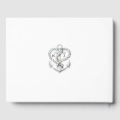 Livre D'or Ancre Coeur Nautique Mariage Côtier (Verso)