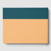 Livre D'or Ancre nautique - Bleu corail - Mariage plage (Verso)