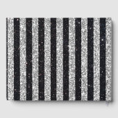 Livre D'or Ancre nautique Mariage Silver Black Stripes (Verso)