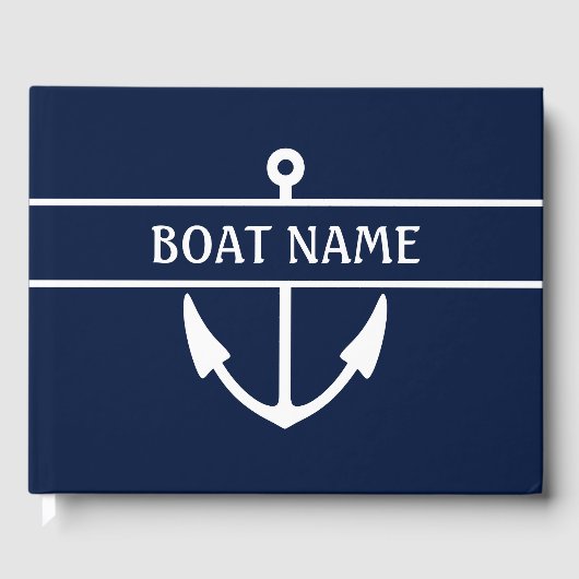 Livre D'or Ancre Nom du bateau (Recto)
