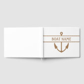 Livre D'or Ancre Nom du bateau (Complet)