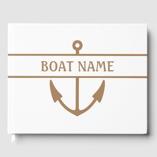 Livre D'or Ancre Nom du bateau (Recto)