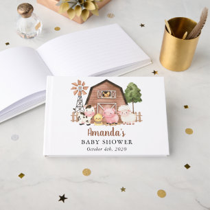 Livre D'or Animaux de la ferme, Animaux mignons, Grange, Baby