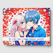 Livre D'or Anime Couple Theme Notre Mariage (Verso)