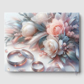 Livre D'or Anneaux et fleurs mariages (Verso)