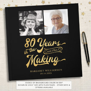 Livre D'or Anniversaire 80 ANS DANS LA FABRICATION 2 Photos L