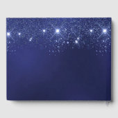 Livre D'or Anniversaire bleu marine parties scintillant scint (Verso)