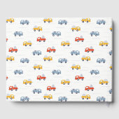 Livre D'or Anniversaire de enfant du véhicule de construction (Verso)