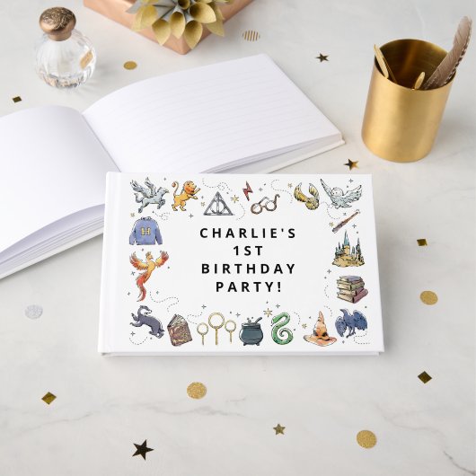 Livre D'or Anniversaire de l'icône Harry Potter (Recto ouvert)