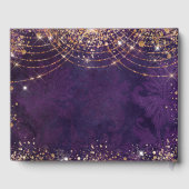 Livre D'or Anniversaire de parties scintillant d'or violet ma (Verso)