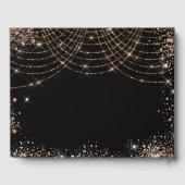 Livre D'or Anniversaire noir or parties scintillant nom (Verso)