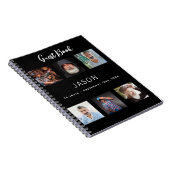 Livre d'or anniversaire photo collage noir budget (Côté Droit)