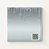 Livre d'or anniversaire Silver Textures parties sc (Dos)