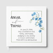 Livre D'or Anniversary Party Blue Flowering Branch (Recto)