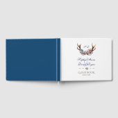 Livre D'or Antlers Mariage floral bleu rose pâle (Complet)