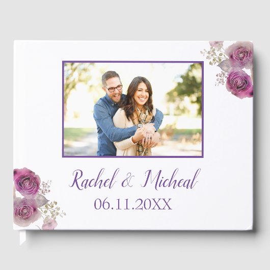 Livre D'or Aquarelle Beauté photo Mariage (Recto)