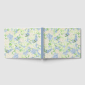 Livre D'or Aquarelle Bleu et Blanc Hydrangea Crest (Complet)