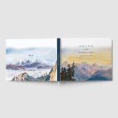 Livre D'or Aquarelle Blue Mountains Pine Mariage (Complet)