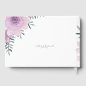 Livre D'or Aquarelle Bouquet Mariage Lilac ID654 (Verso)