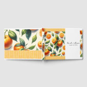 Livre D'or Aquarelle Citrus Orange Feuilles (Complet)