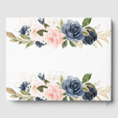 Livre D'or Aquarelle couleur rose marine (Verso)