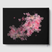 Livre D'or Aquarelle délicate rose floral (Verso)