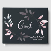 Livre D'or Aquarelle douce de la marine rose (Recto)