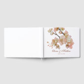 Livre D'or Aquarelle douce orangé rose printanière script (Complet)