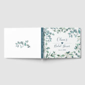 Livre D'or Aquarelle Eucalyptus Fête des mariées verte (Complet)