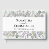 Livre D'or Aquarelle Eucalyptus & Lavender Boho Mariage chic (Recto)