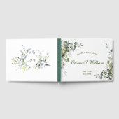 Livre D'or Aquarelle Eucalyptus Mariage de verdure (Complet)