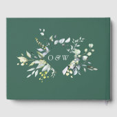 Livre D'or Aquarelle Eucalyptus Mariage de verdure (Verso)