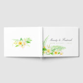 Livre D'or Aquarelle exotique Frangipanis Mariage (Complet)