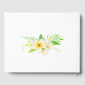 Livre D'or Aquarelle exotique Frangipanis Mariage (Verso)
