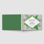 Livre D'or Aquarelle feuillage tropical Plage Mariage (Complet)