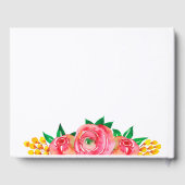 Livre D'or Aquarelle Floral Mariage (Verso)