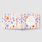 Livre D'or Aquarelle florale Bleu orange (Complet)