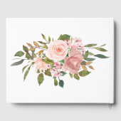 Livre D'or Aquarelle florale Blush rose Roses Mariage (Verso)