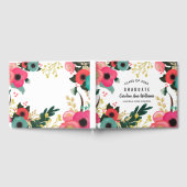 Livre D'or Aquarelle florale moderne Graduation (Complet)