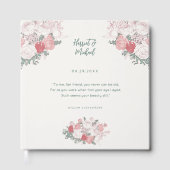 Livre D'or Aquarelle Florale moderne Mariage Elégant devis (Recto)