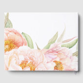 Livre D'or Aquarelle Florale Pink Peonies (Verso)
