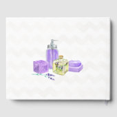 Livre D'or Aquarelle Lavande Olive Salle de bain (Verso)