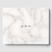 Livre D'or Aquarelle luxuriante Branches d'olive Mariage de c (Verso)