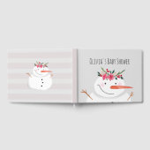 Livre D'or Aquarelle mignonne Noël Snowman en hiver (Complet)