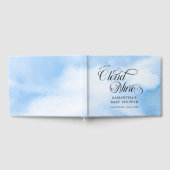 Livre D'or Aquarelle moderne Blue Cloud Neuf Baby shower (Complet)
