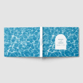 Livre D'or Aquarelle moderne Blue Ocean Beach Mariage (Complet)