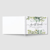 Livre D'or Aquarelle moderne Branche des Feuilles verts (Complet)