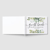 Livre D'or Aquarelle moderne Branche des Feuilles verts (Complet)