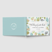 Livre D'or Aquarelle moderne Peint couleur Feuille Mariage (Complet)