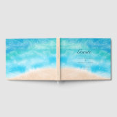 Livre D'or Aquarelle moderne Sandy Ocean Beach Mariage (Complet)